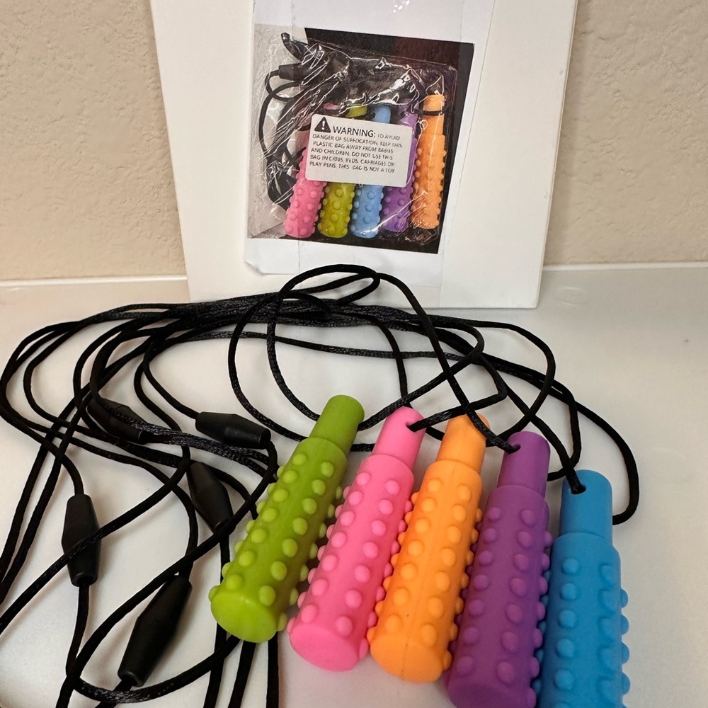 Silicone Multicolored Chewys - 5 Pack